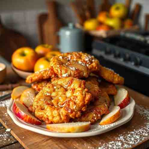 Crispy Vegan Gluten-Free Apple Fritters Recipe
